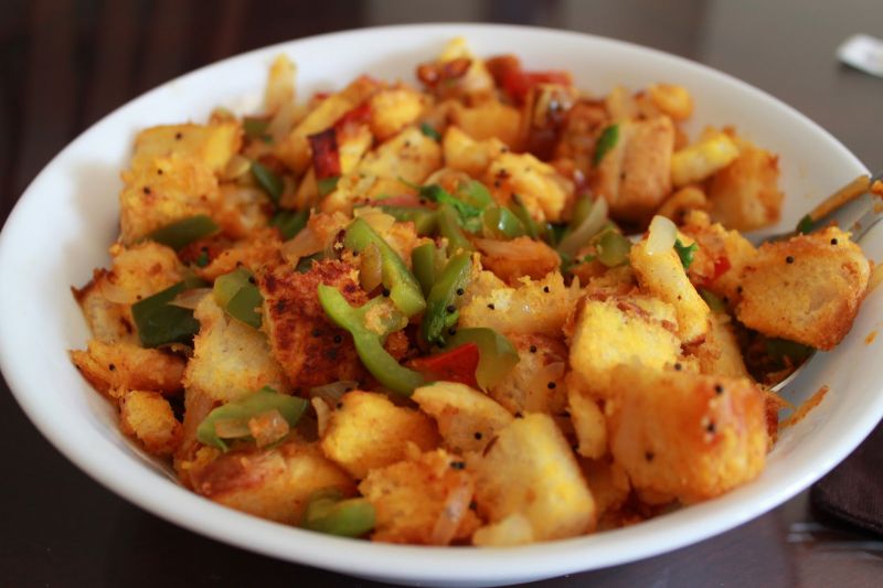 Bread Bhurji Bread Bhurji