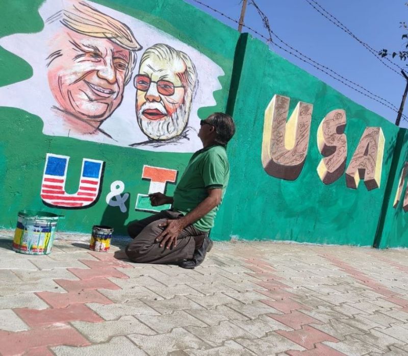 India is ready to welcome trump