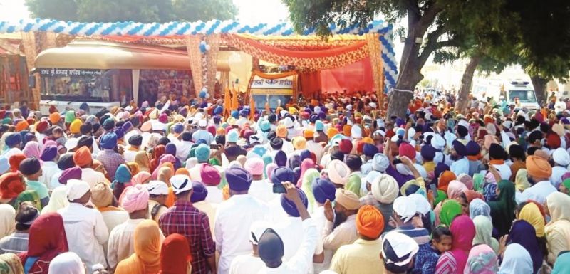 Internation Nagar Kirtan departure Gurudwara Dhamtan Sahib 