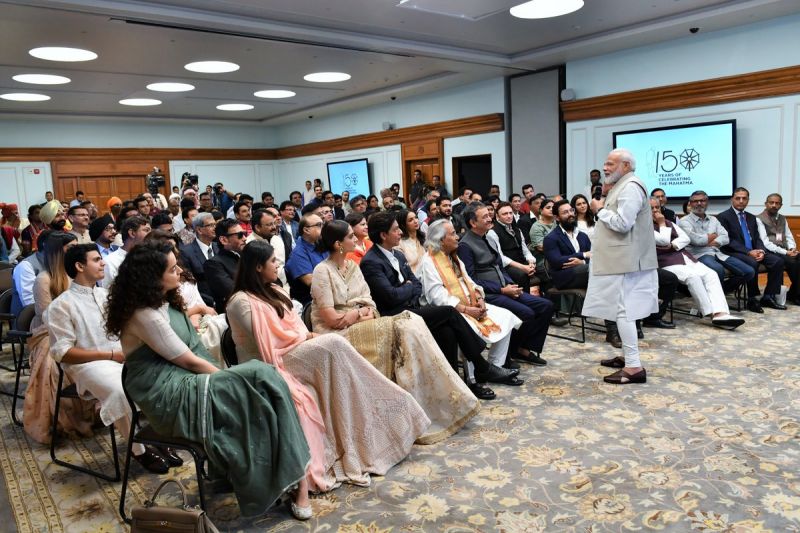 Narendra Modi meets Bollywood stars