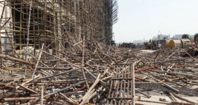 Shuttering of under construction building collapses