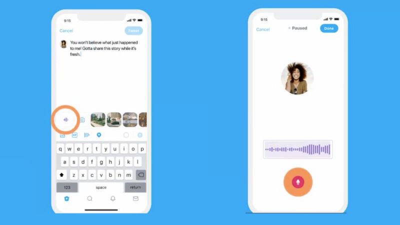 Voice Tweet feature in Twitter