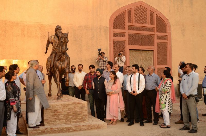 Maharaja Ranjeet Singh statue unveiling at Lahore Fort