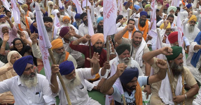 Farmer protest in Punjab against Agriculture Ordinance Farmer protest in Punjab against Agriculture Ordinance
