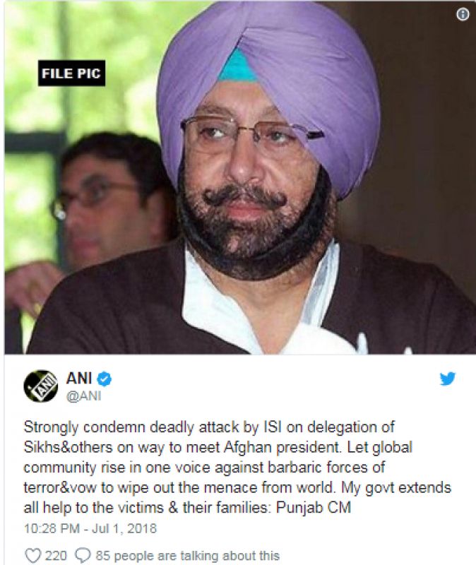 Capt. Amrinder Singh Tweets