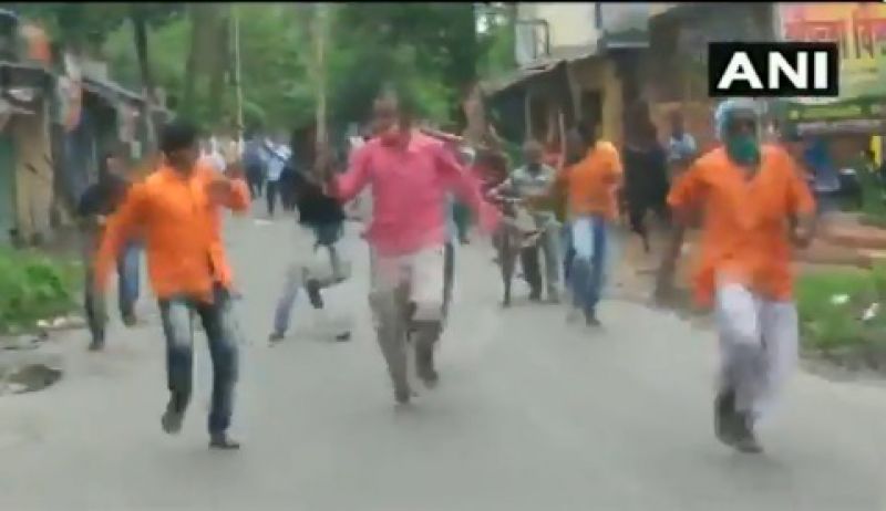 BJP workers, carrying a march in support of Farm Laws were attacked