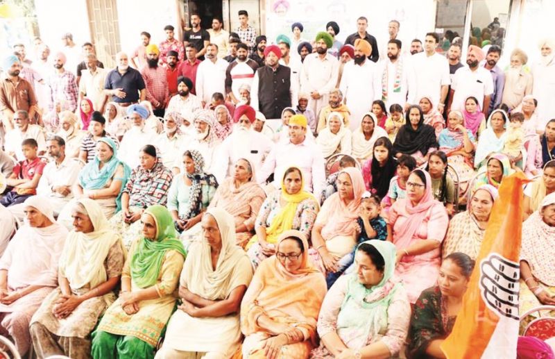 Captain Sandeep Singh Sandhu during election campaign