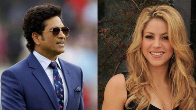 Sachin Tendulkar and Shakira