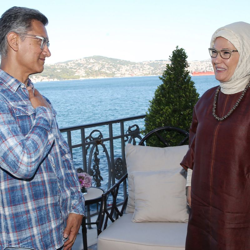 Aamir Khan and Emine Erdogan