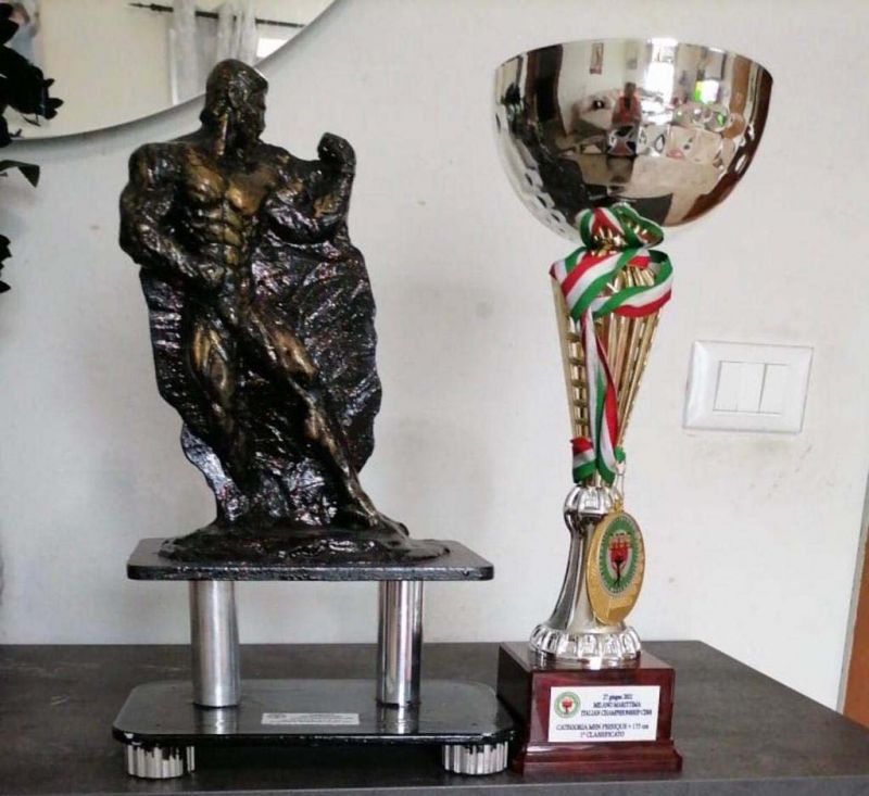 Proud thing: Punjab youth waving flags in bodybuilding competition in Italy