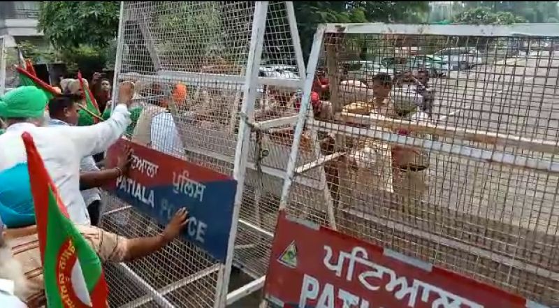 Farmers protests outside MLAs Houses