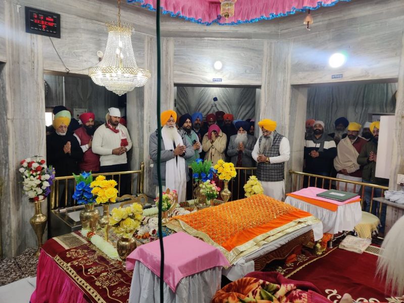 Guniv Kaur Majithia pays obeisance at Gurdwara Baba Buddha Sahib
