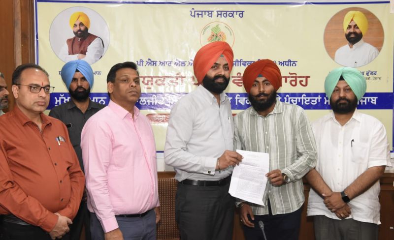 Minister Laljit Singh Bhullar hands over appointment letters to 134 employees