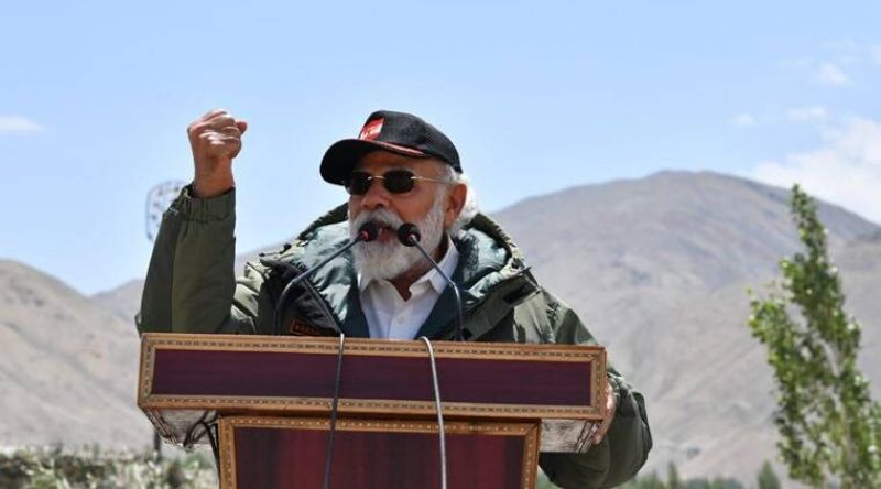 Narendra Modi at Galwan Valley 