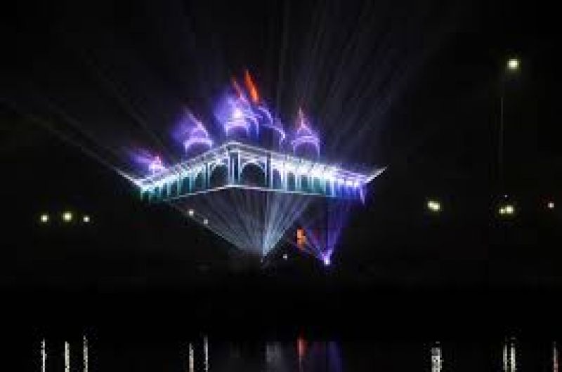 Laser show at Takht Sri Patna Sahib