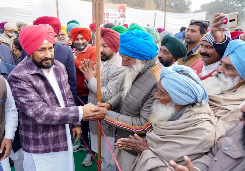 CM Channi  laid the foundation stone of High Level Bridge on Haripur Nala
