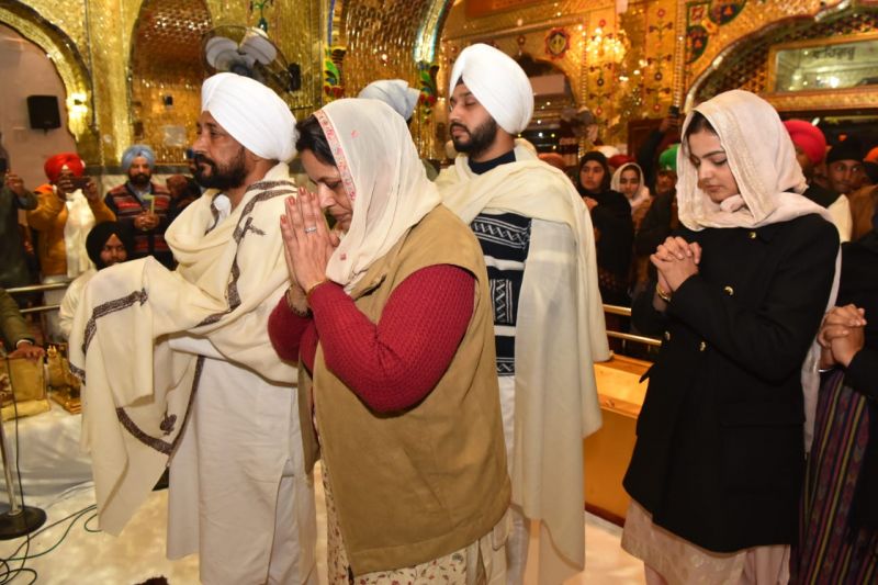 CM Channi paid obeisance at Gurudwara Sri Katalgarh Sahib 