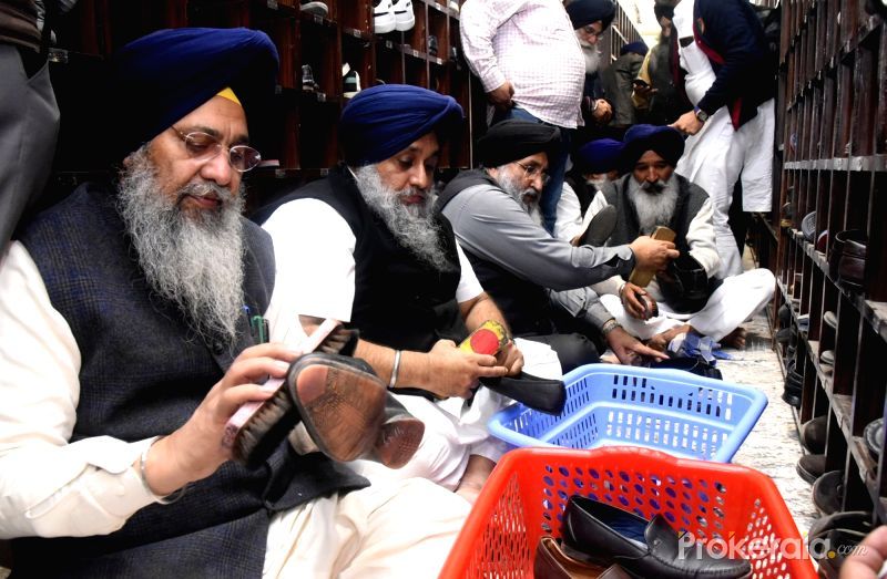 Sukhbir Singh Badal During Seva