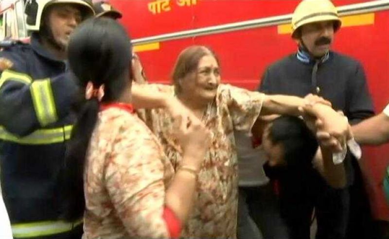 Fire At Apartments In Mumbai's Parel