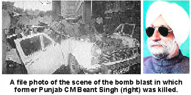 Beant Singh Ex Cm Killed