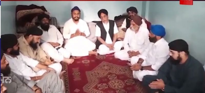 Sikhs at Gurdwara Sahib in Kabul