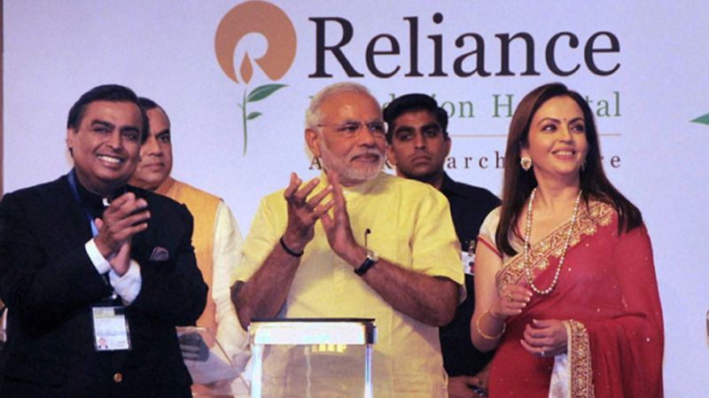 PM Narender Modi and Mukesh Ambani