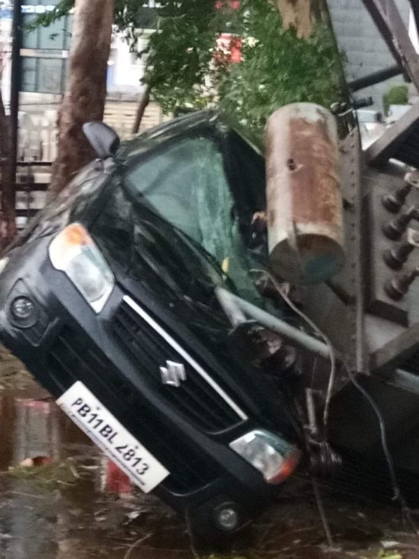 heavy rain in ludhiana