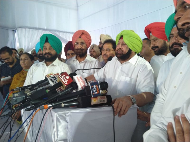 Captain Amarinder Singh review construction work of Kartarpur Corridor