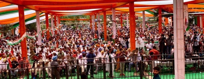 Congress rally at Derabassi