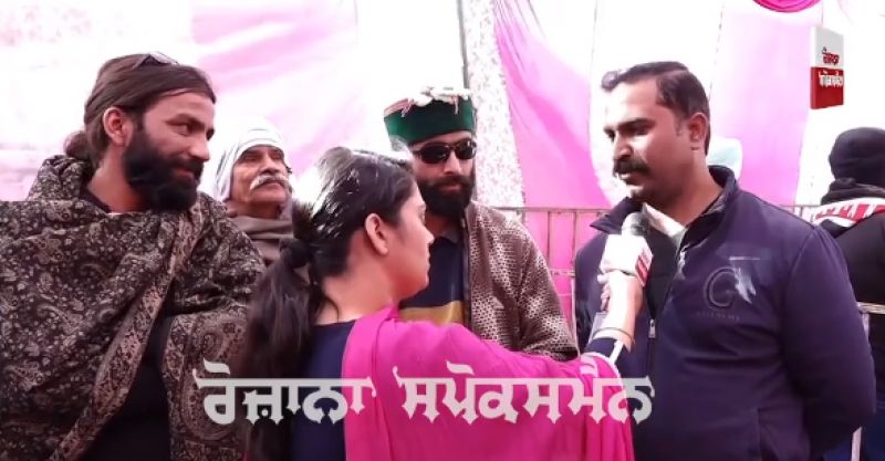 Himachal farmers at delhi protest