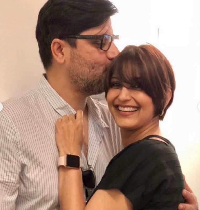 Sonali And her Husband 