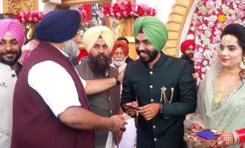 Sukhbir Badal  attends AAP MLA Baljinder Kaur reception party