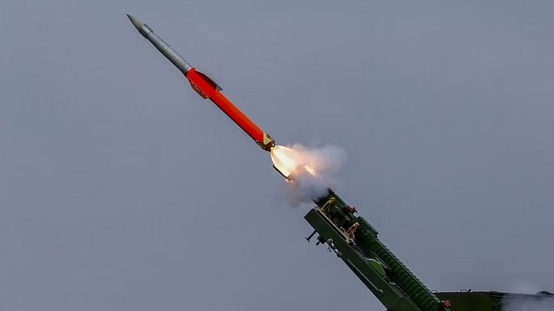 Successful test of a surface-to-air missile at Balasore