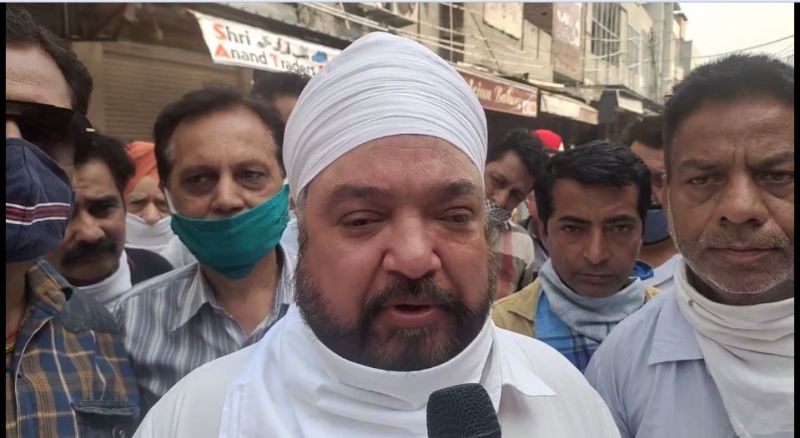 Shopkeeper's protest