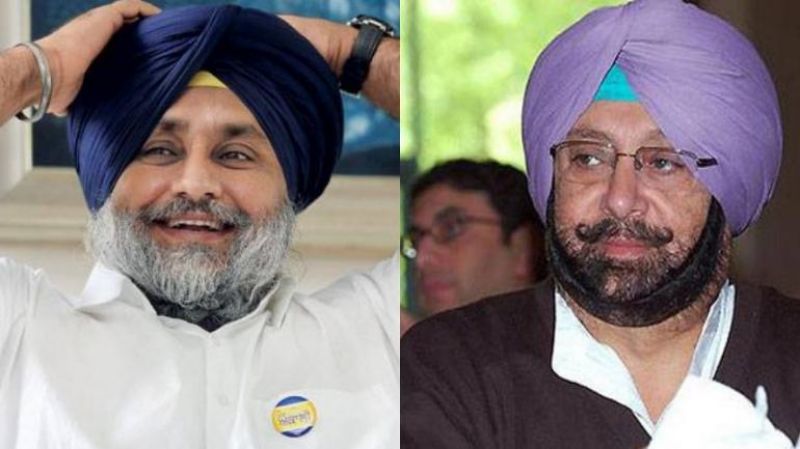 Sukhbir Badal, Captain Amarinder Singh 