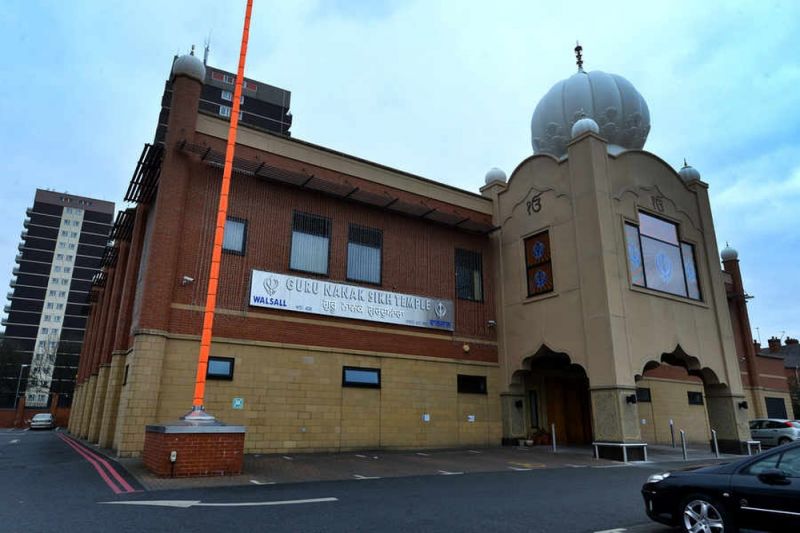 The Guru Nanak Sikh Gurdwara in Caldmore 