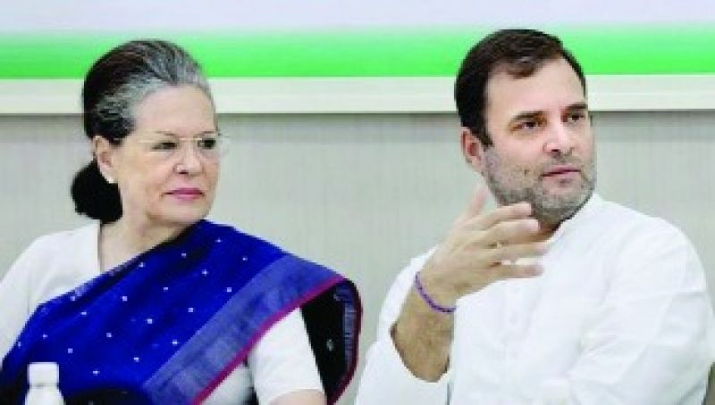 Sonia Gandhi with Rahul Gandhi