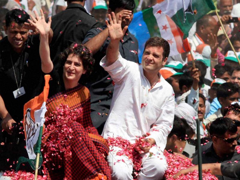 Priyanka Gandhi and Rahul Gandhi
