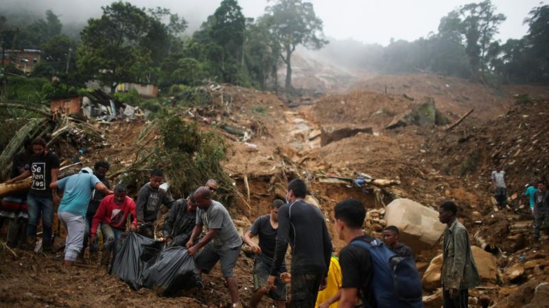Landslides and floods have killed at least 37 people in Brazil