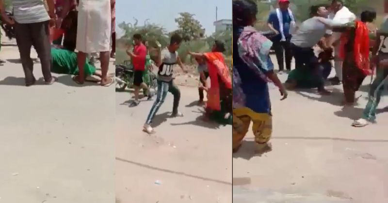 Woman Bruttaly Beaten ON The Street In Mukatsar