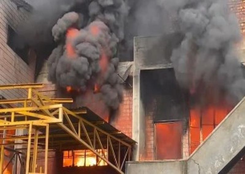  A fire broke out in a pipe factory in Jalandhar