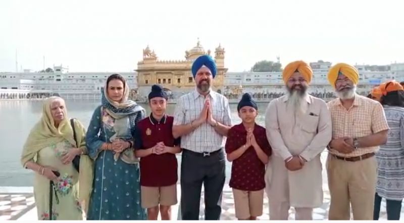 Sikh MP from England Tanmanjit Singh Dhesi paid obeisance at Darbar Sahib