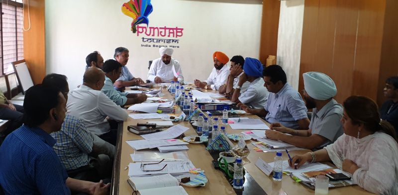 Tourism & Cultural Affairs Minister Charanjit Singh Channi during meeting