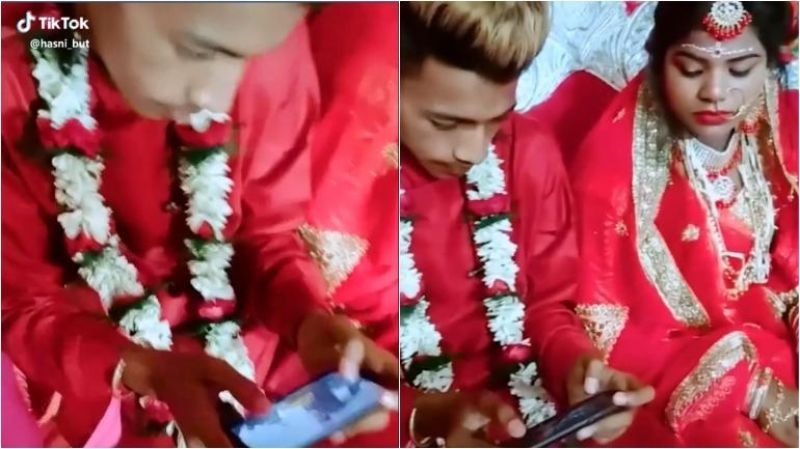 Groom plays PUBG at own wedding, Video viral