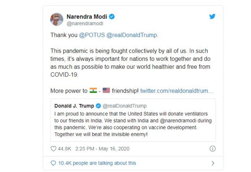 PM Narendra Modi Tweet