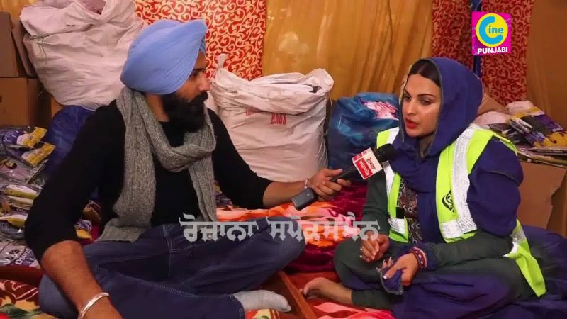 Himanshi Khurana At Farmer Protest