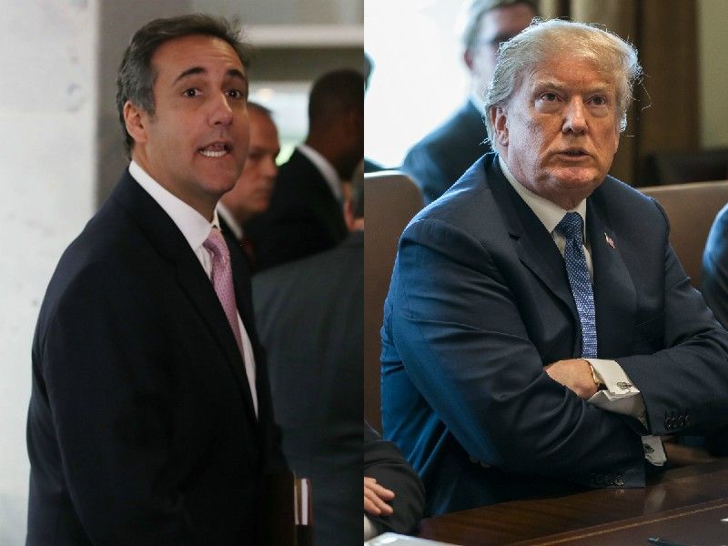 Michael Cohen and Donald Trump