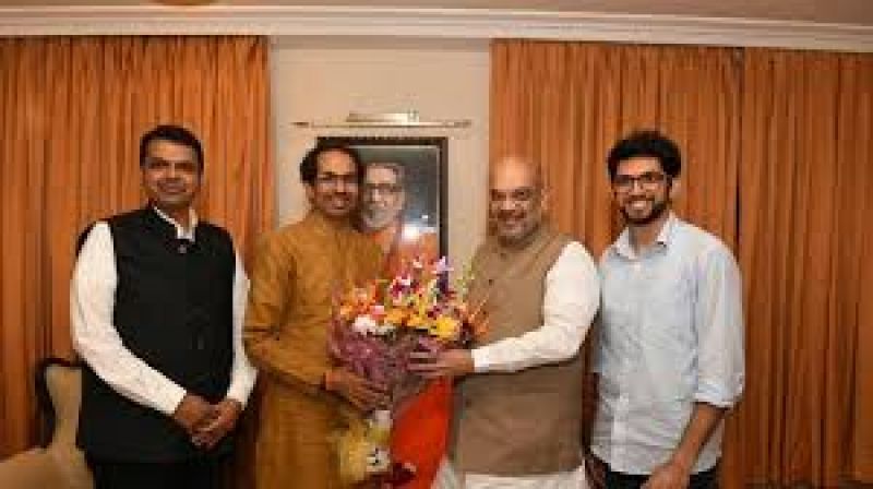 amit shah with udhav