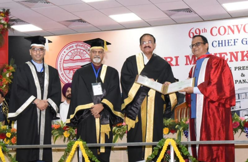 69th Convocation at PU: Vice President Venkaiah Naidu conferred degrees on 1128 candidates