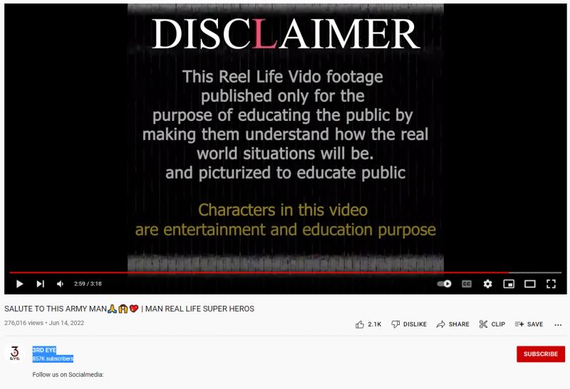 Disclaimer Disclaimer